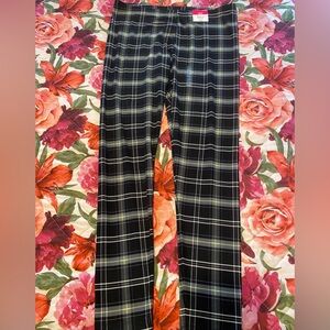 Flirtitude Black and White Plaid Women's leggings